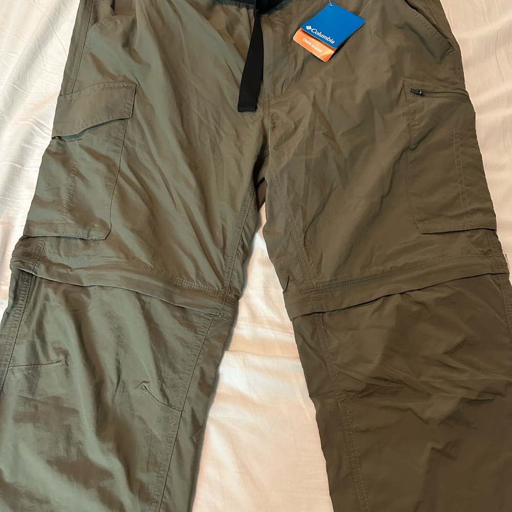 Columbia Green Convertible Cargo Pants
